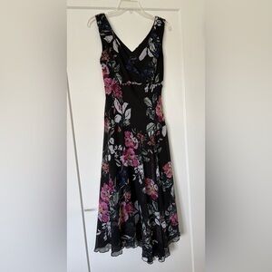 Floral Black/Multi Sleeveless Dress